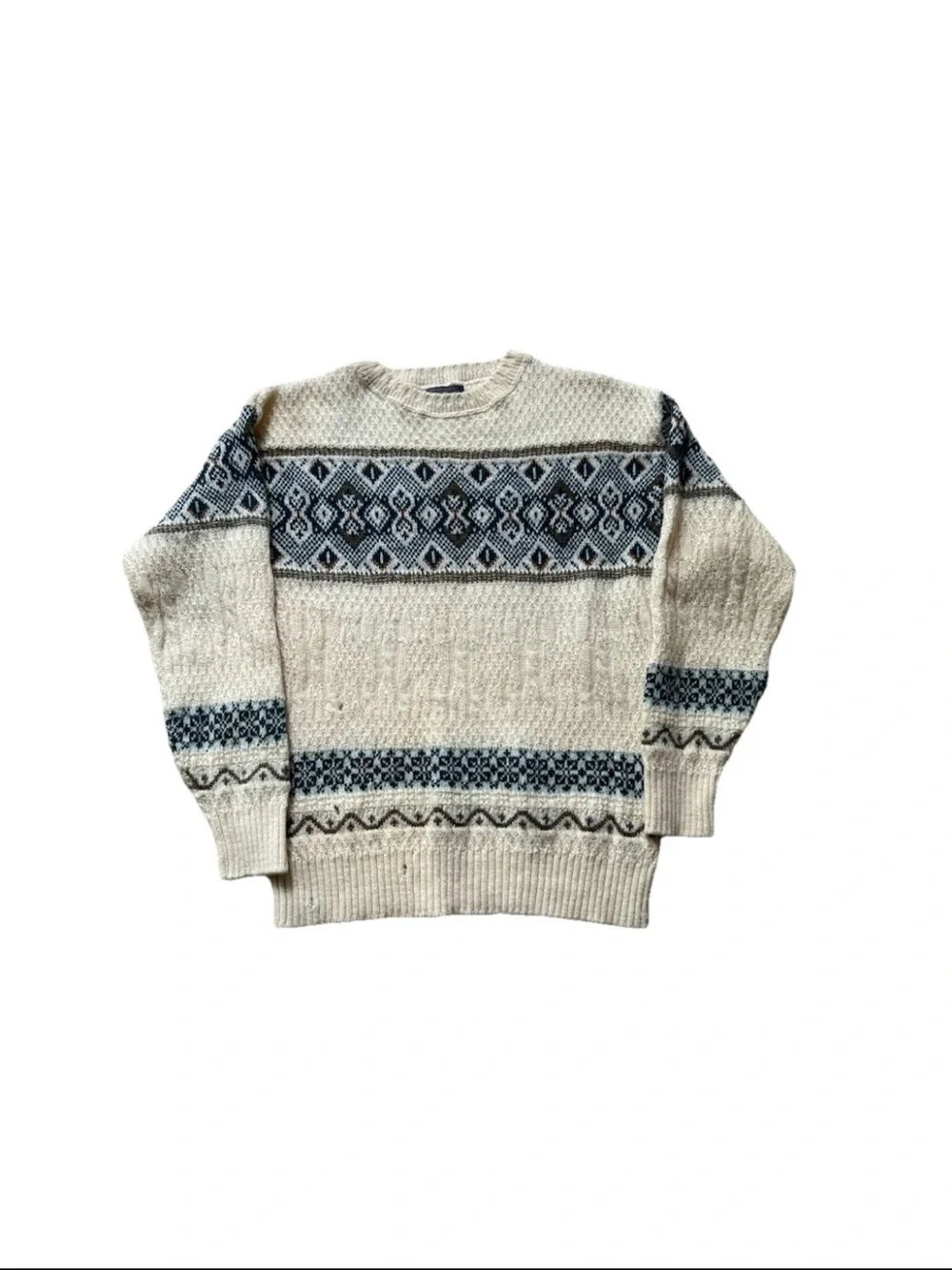 VTG Pendleton Men's Pattern 100% Virgin Wool Pullover Sweater Size Large